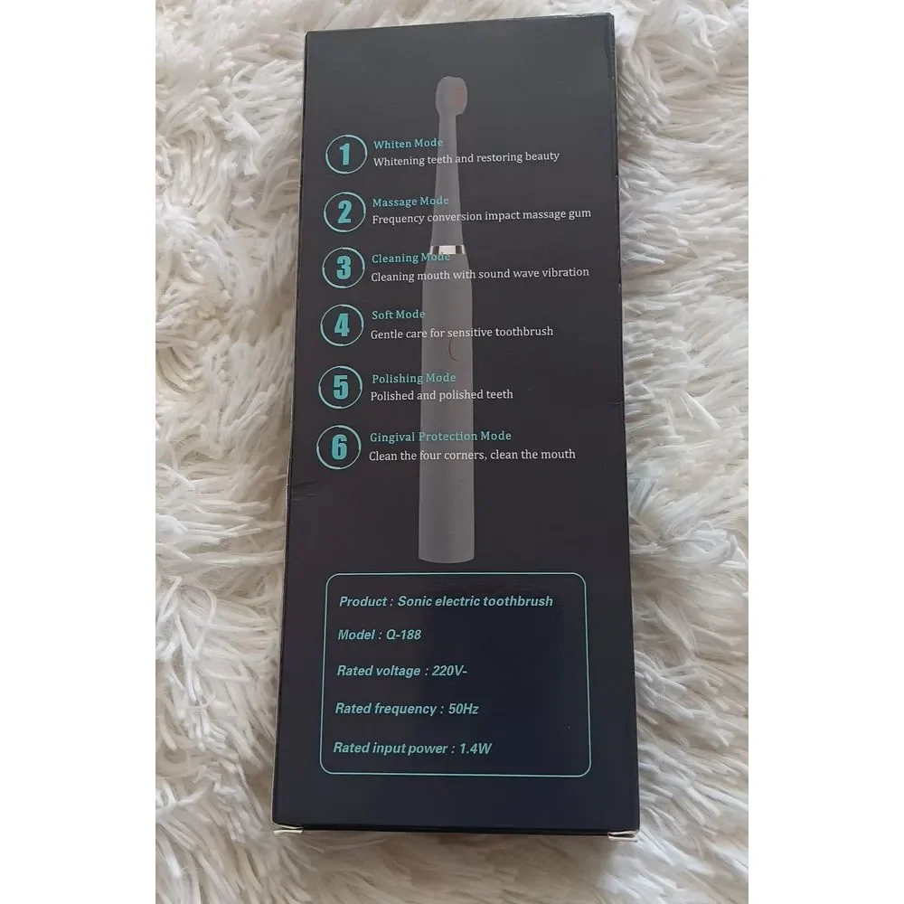 Electric Toothbrush,‎ with 6 brushingmodes, Smart Timer and IPX7 Waterproof.
